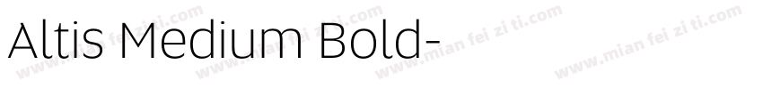 Altis Medium Bold字体转换